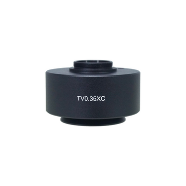 Olympus Compatible 0.35X Microscope Camera Coupler C-Mount Adapter 42mm,, SKU CP29511201, three quarter front view