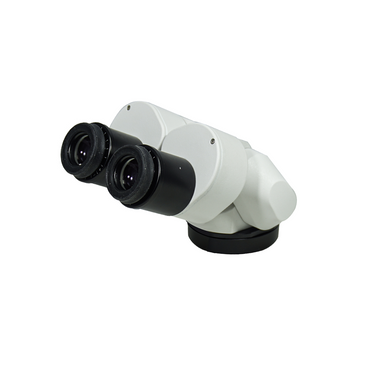 Eyepiece Field of View Dia. 20mm 0-180° Stereo Binocular Head, SKU PZ02312522, three quarter front view