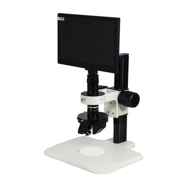 0.225-1.875X 2.0 Megapixels CMOS Track Stand 3D Video Zoom Microscope, SKU MZ02370323, three quarter front view