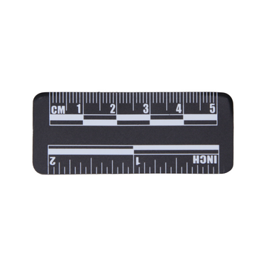 Low Gloss PVC Photography Scale (5cm Black), SKU CT20051302, three quarter front view
