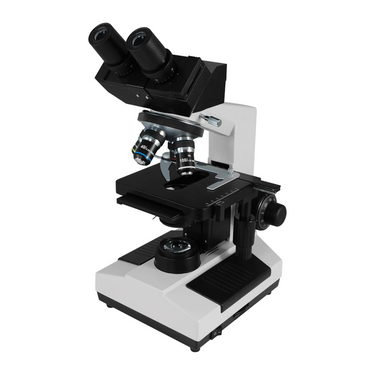 40X-1600X Biological Compound Laboratory Microscope, Binocular, LED Light, SKU BM13040201, three quarter front view