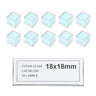 1,000 Glass Cover Slips (18x18mm Square) for Microscope Slides, SKU SL39201002, three quarter front view