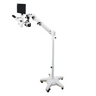 2.0 Megapixels 6.7-45X CMOS Pneumatic Arm Trinocular Zoom Stereo Microscope, SKU SZ02020793, three quarter front view