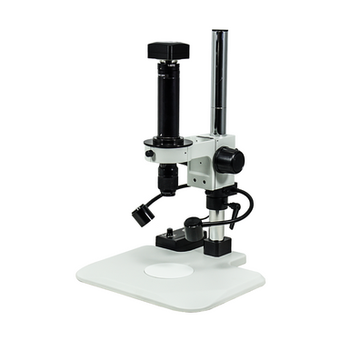 0.7-4.5X 5.0 Megapixels CMOS LED Light Post Stand Video Zoom Microscope, SKU MZ02120104, three quarter front view