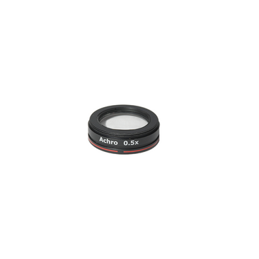 Objective Working Distance 189mm 0.5X Infinity Achromatic Objective, SKU PZ17014211, three quarter front view