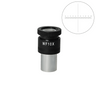 WF 10X Widefield Microscope Eyepiece with Reticle, X-Axis Crosshair, 23.2mm, FOV 18mm (One), SKU MT14022231, three quarter front view