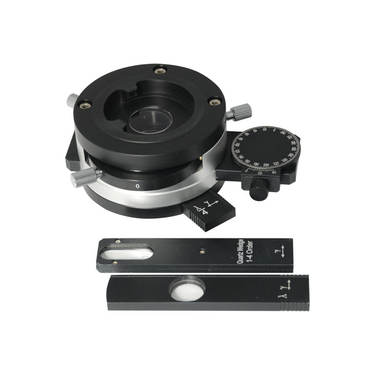 Simple Rotating Polarizer Kit for for PL0507 Series Microscope, SKU PL05076121, three quarter front view