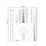 80mm/160 Div Multiple Scale Film Ruler, SKU RT02420611, three quarter front view
