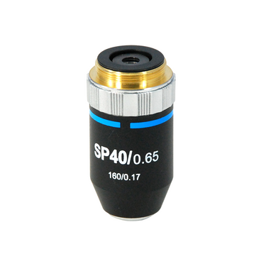 40X Semi-Plan Achromatic Microscope Objective Lens Working Distance 0.6mm, SKU BM13033521, three quarter front view
