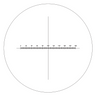 10mm/200 Div X-Axis Cross Hair Scale Reticle ( Dia. 20mm), SKU RT20103124, three quarter front view