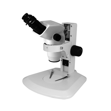 6.7-45X Track Stand Binocular Zoom Stereo Microscope, SKU SZ05020121, three quarter front view