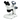 10X/20X/40X Track Stand LED Dual Illuminated Light 10X/20X/40X Binocular Multiple Power Stereo Microscope, SKU FS12160201, three quarter front view