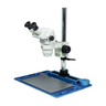 6.7-45X Post Stand Binocular Zoom Stereo Microscope, SKU SZ02020241, three quarter front view