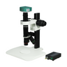 1.5-50X 2.0 Megapixels CMOS Track Stand Nosepiece Video Zoom Microscope, SKU MZ02370232, three quarter front view