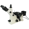 50X-1000X Inverted Metallurgical Microscope, Trinocular, Halogen Light, Dark Field + Polarizing Kit, SKU MT04070303, three quarter front view