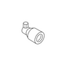 Focusing Lens without Filter, SKU SCHOTT-KL-158.215, three quarter front view