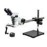 3.35-45X Boom Stand Fluorescence Light Binocular Zoom Stereo Microscope, SKU SZ02060425, three quarter front view