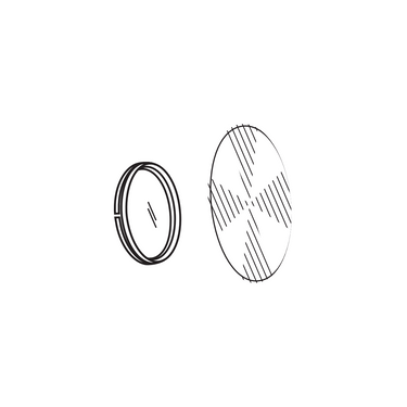 Segmented Polarizer Set, SKU SCHOTT-Visi-400.555, three quarter front view