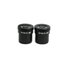 WF 15X Widefield Microscope Eyepieces, High Eyepoint, 30mm, FOV 15mm (Pair), SKU SZ05033411, three quarter front view