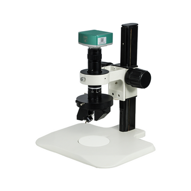 0.225-1.875X 2.0 Megapixels CMOS Track Stand 3D Video Zoom Microscope, SKU MZ02370322, three quarter front view