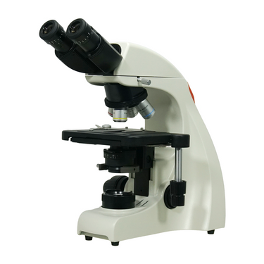 40X-1000X Biological Compound Laboratory Microscope, Binocular, LED Light, Adjustable Eyepieces, SKU BM04040203, three quarter front view