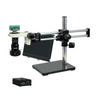 1-6X 2.0 Megapixels CMOS ESD Safe UV FREE LED Light Dual Arm Stand Video Zoom Microscope, SKU MZ02110508, three quarter front view