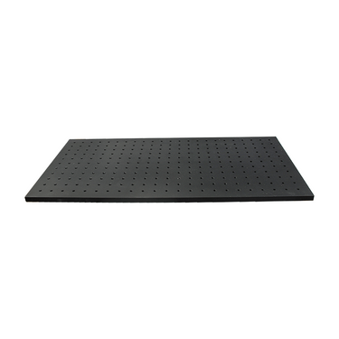 Optical Breadboard, Metal, 24x12x0.5 inch, 600x300x13mm, SKU SA47151101, three quarter front view