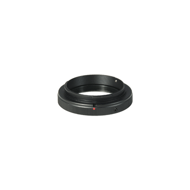 Microscope T-Mount Adapter, Compatible with Sony DSLR Digital Camera, SKU CP02013301, three quarter front view