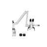 4X/6X/6.5X/10X/10.5X/16X LED Coaxial Reflection Light Pneumatic Arm Wall Mount Trinocular Parallel Multiple Power Operation Surgical Microscope, SKU SM51010136, three quarter front view