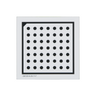 Manufacturing Precision ±10μm Glass Dot Calibration Target compatible with Halcon (120x120mm 7x7), SKU CT20010101, three quarter front view