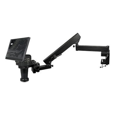 17.2-110.5X 8.3 Megapixels CMOS LED Reflection Light Flexible Arm Upright Digital Microscope, SKU DM02080105, three quarter front view