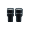 WF 10X Widefield Microscope Eyepieces, High Eyepoint, 23.2mm, FOV 20mm (Pair), SKU BM03012212, three quarter front view