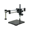 Arbor Length 108mm Arbor Diameter Dia. 20mm Horizontal Arm Length 570mm Vertical Post Height 384mm Dual Arm Boom Stand With 20mm Straight Arbor, SKU ST02061102, three quarter front view