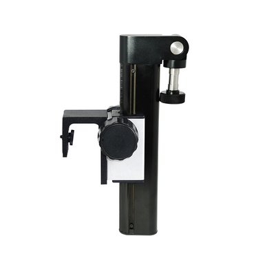 N Adapter E-Arm, Microscope Coarse Focus Block, Inclinable Focusing Drive Track, SKU SA02031105, three quarter front view