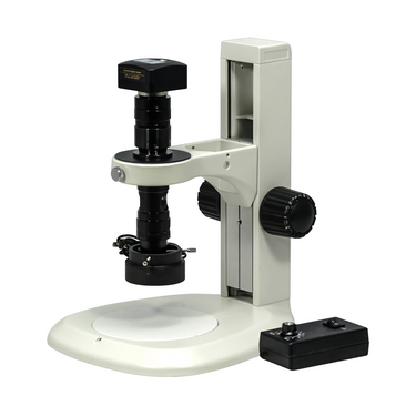 0.35-2.25X 3.0 Megapixels CMOS LED Light Track Stand Video Zoom Microscope, SKU MZ02210014, three quarter front view