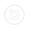 Concentric Reticle ( Dia. 20mm), SKU RT20111122, three quarter front view