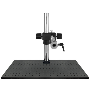 300x450x13mm Horizontal Arm Length 544mm Vertical Post Height 384mm Boom Stand with Optical Breadboard Base, SKU ST02051111, three quarter front view