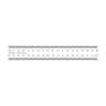 180mm/1800 Div Transparent Ruler, SKU RT02420303, three quarter front view