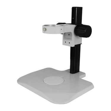 Microscope Track Stand, 85mm Coarse Focus Rack, SKU ST02031104, three quarter front view