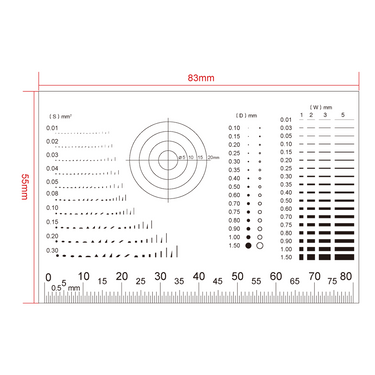 80mm/160 Div Comparison Test Gauge, SKU RT02420606, three quarter front view