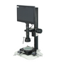 0.35-2.25X 2.0 Megapixels CMOS LED Light Track Stand XY Stage Travel Distance 2x2″ Measurement Microscope, SKU MS02030113, three quarter front view