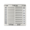 0.05PB X-ray Resolution Test Chart (Type38), SKU CT20220501, three quarter front view