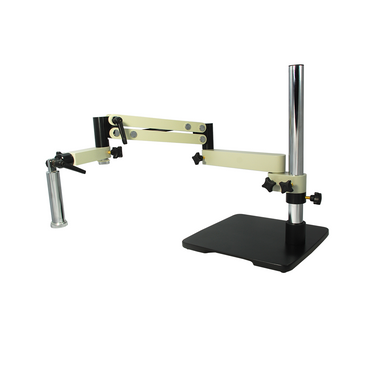 Microscope Flexible Articulating Arm, Post Stand, Tiltable Arbor, SKU ST07071101, three quarter front view