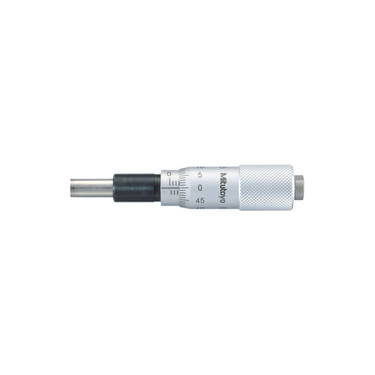 0-0.60″ Mechanical Micrometer Head Graduation 0.001″ 0.6" Flat Zero-Adjustable Mechanical Micrometer Head (Thimble Diameter: Dia. 15mm), SKU Mitutoyo-149-148-10, three quarter front view