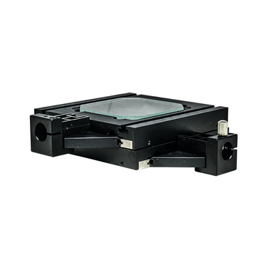 XY Mechanical Stage 50x50mm for Microscopes, SKU MS24301211, three quarter front view