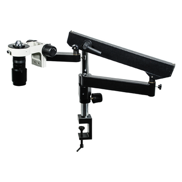 1-6X Flexible Arm Video Zoom Microscope, SKU MZ02110601, three quarter front view