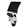 4:3 7-45X Zoom Ratio 1:6.4 Eyepiece Field of View Dia. 20mm Objective Working Distance 100mm 8″ Video Microscope Body, SKU MV05021101, three quarter front view