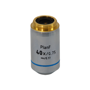 40X Infinity-Corrected Plan Fluor Apochromatic Microscope Objective Lens Working Distance 0.35mm, SKU FM13013531, three quarter front view