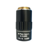 2X Infinity-Corrected Long Working Distance (M Plan Apo L) Apochromatic Metallurgical Microscope Objective Lens Working Distance 34.6mm with Black Finish, SKU MT06033141, three quarter front view