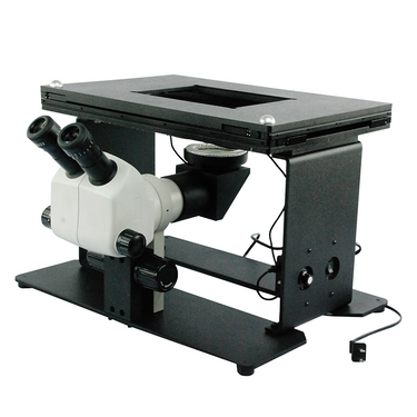 8X-50X Inverted Widefield Zoom Stereo Microscope, Binocular, LED Ring Light, SKU SZ02030821, three quarter front view